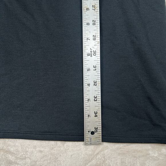 J. Jill Pure Jill Black Layered Knit Shift Dress Long Sleeves Women's Size Large - Picture 6 of 6